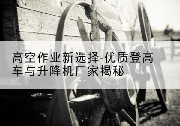 东兰登高车厂家-高空作业新选择-优质登高车与升降机厂家揭秘